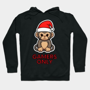 Gamers Only Christmas Monkey Hoodie